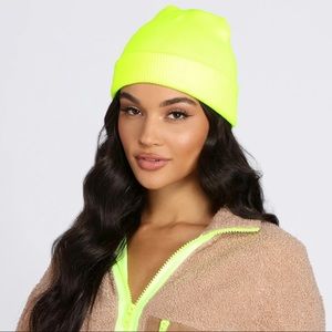 American Apparel Neon Yellow Beanie